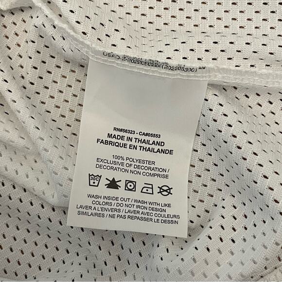 Jordan Jersey 23 Tank Top Sleeveless Mesh Basketball White Red WOMEN'S XS - Picture 9 of 10